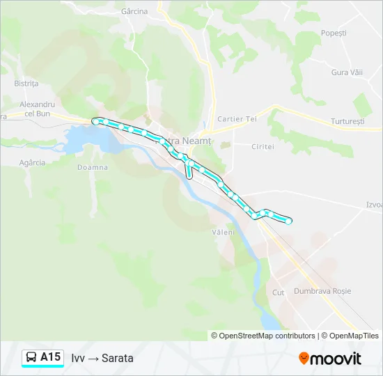 A15 Bus Line Map