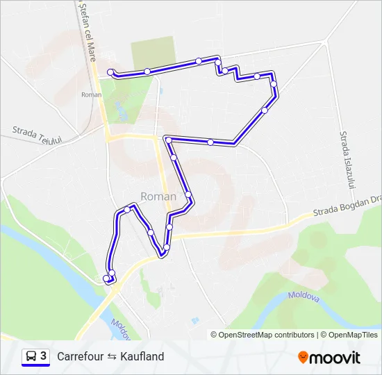 3 Bus Line Map
