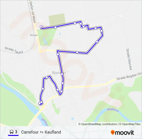 3 Bus Line Map
