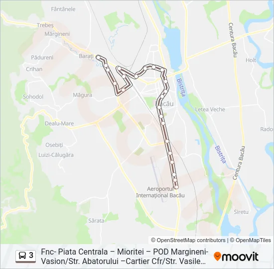3 Bus Line Map