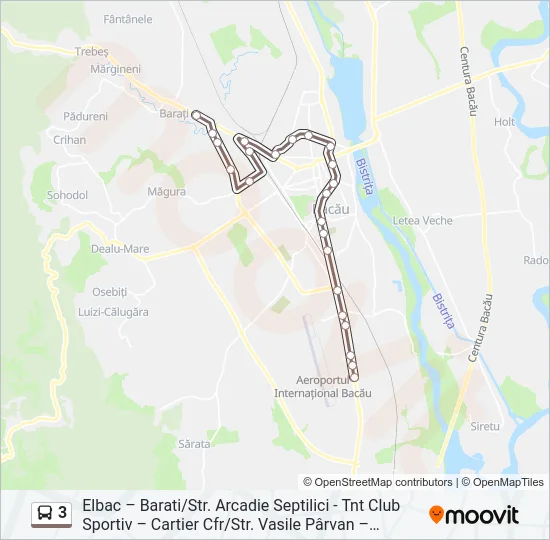 3 Bus Line Map