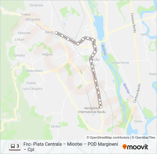 3 Bus Line Map
