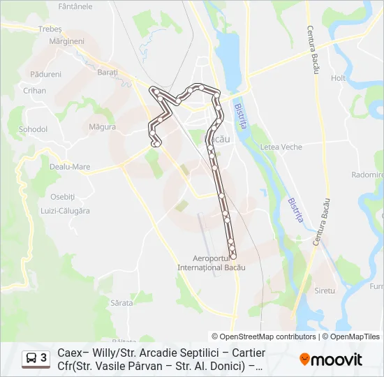 3 Bus Line Map