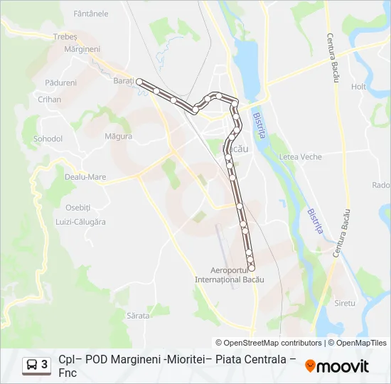 3 Bus Line Map