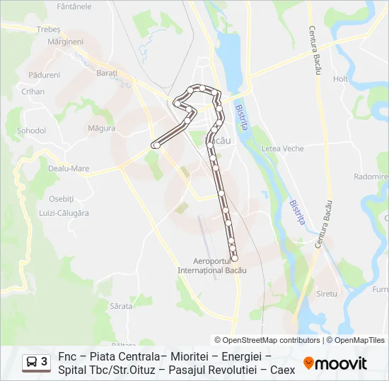 3 Bus Line Map