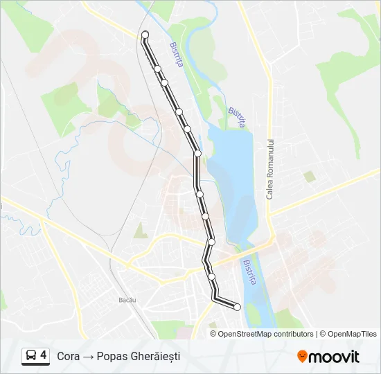 4 Bus Line Map