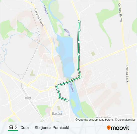 5 Bus Line Map