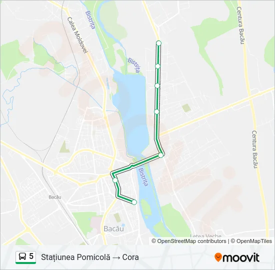 5 Bus Line Map