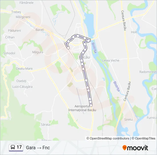 17 Bus Line Map