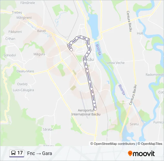 17 Bus Line Map