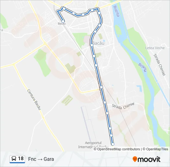 18 Bus Line Map