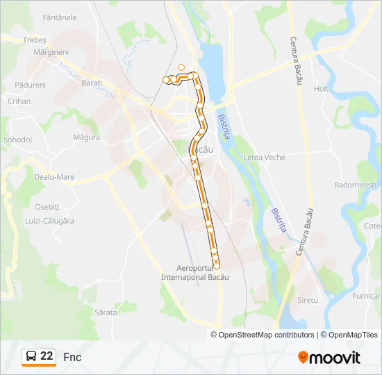 22 Bus Line Map