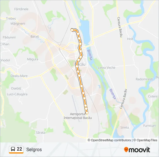 22 Bus Line Map