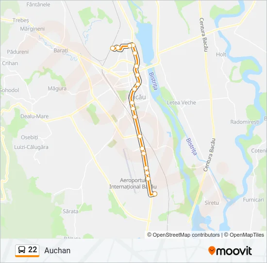 22 Bus Line Map