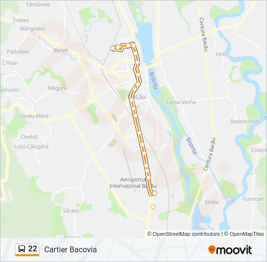 22 Bus Line Map