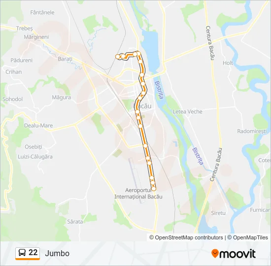 22 Bus Line Map