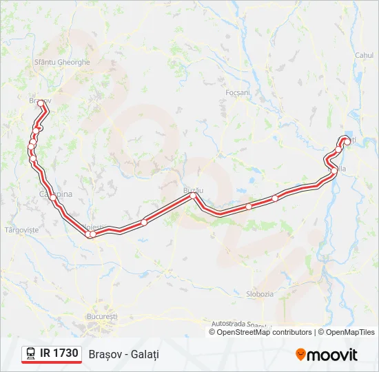 IR 1730 Train Line Map
