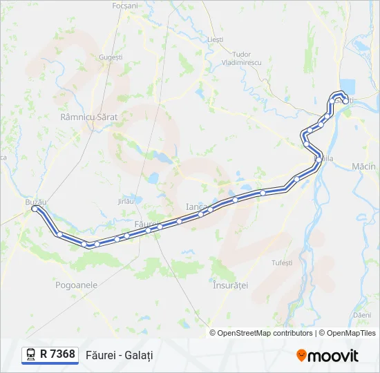 R 7368 Train Line Map