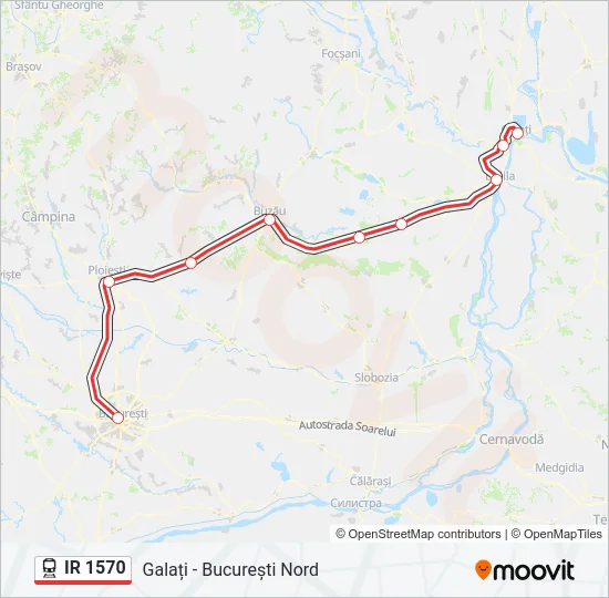 IR 1570 Train Line Map