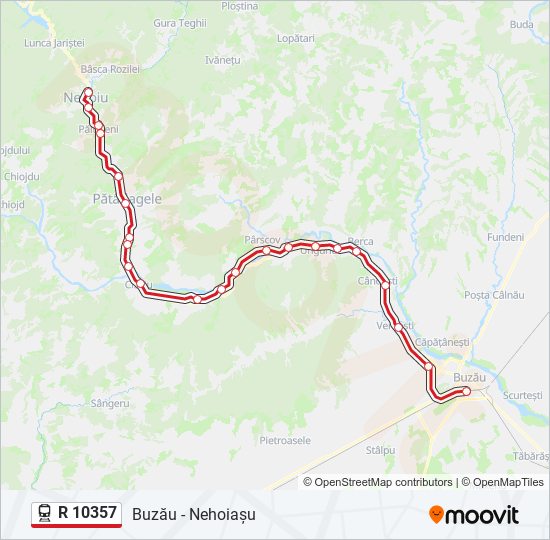 R 10357 train Line Map