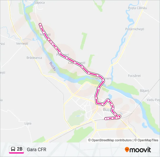 2B Bus Line Map