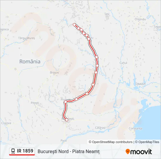 IR 1859 Train Line Map