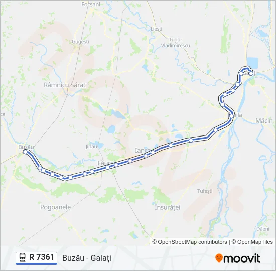 R 7361 Train Line Map