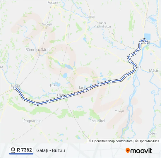 R 7362 Train Line Map