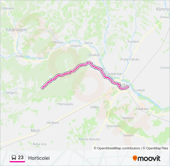 23 Bus Line Map