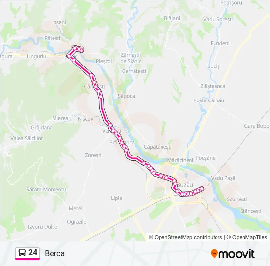 24 Bus Line Map