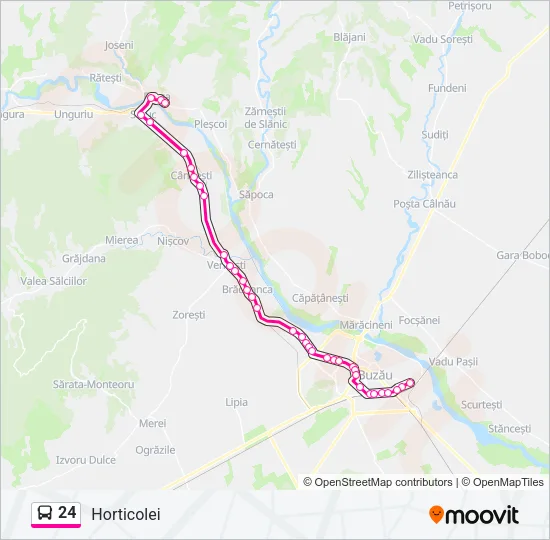 24 Bus Line Map