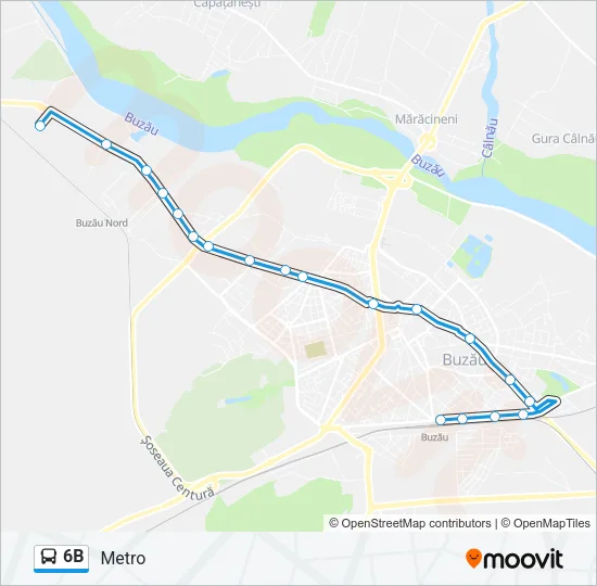 6B Bus Line Map