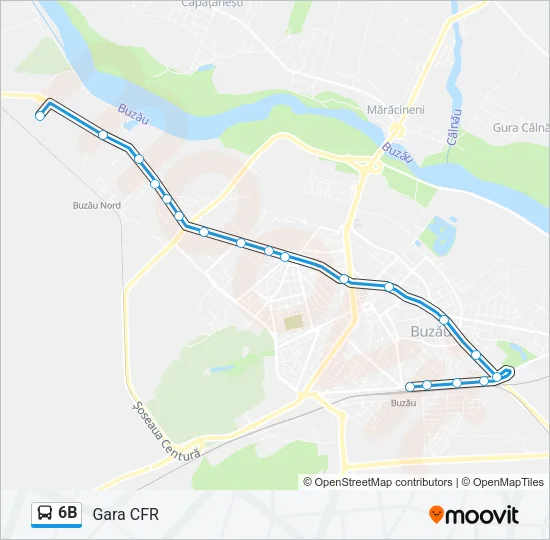 6B Bus Line Map