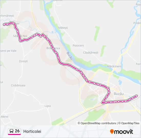 26 Bus Line Map