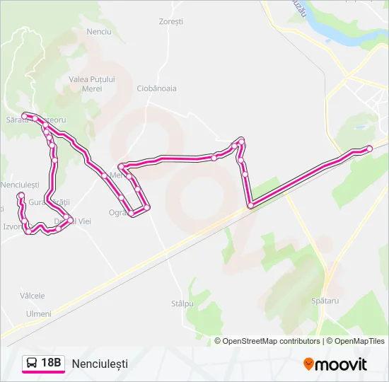 18B Bus Line Map