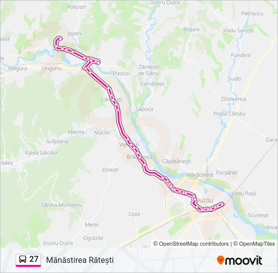 27 Bus Line Map