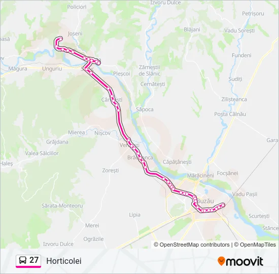 27 Bus Line Map