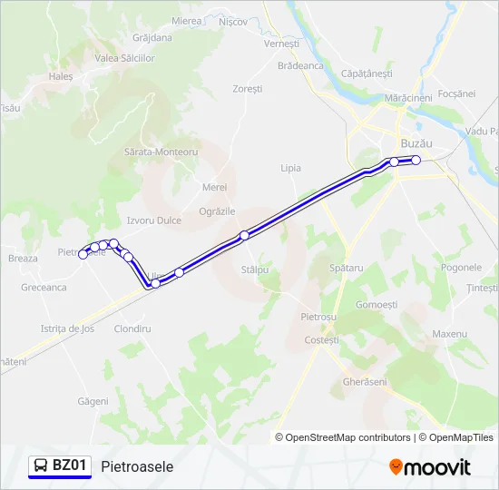 BZ01 Bus Line Map