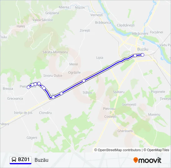 BZ01 Bus Line Map