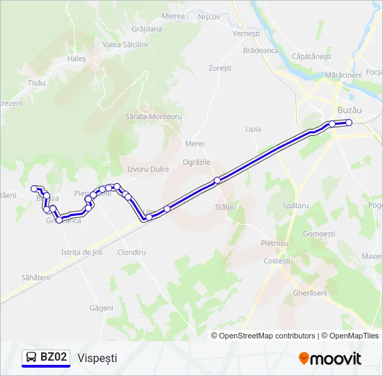 BZ02 Bus Line Map
