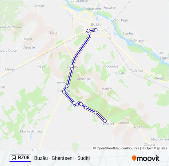 BZ08 Bus Line Map