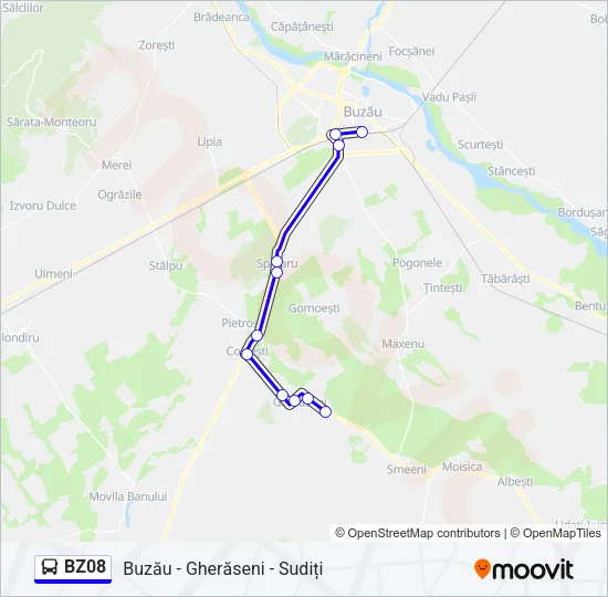 BZ08 Bus Line Map