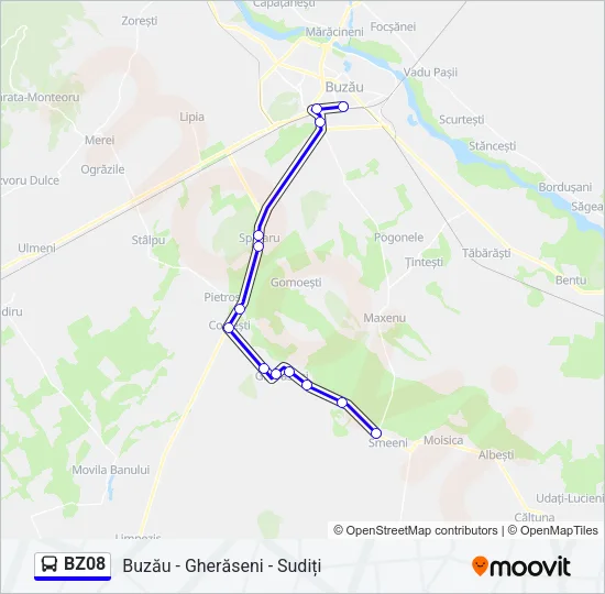 BZ08 Bus Line Map