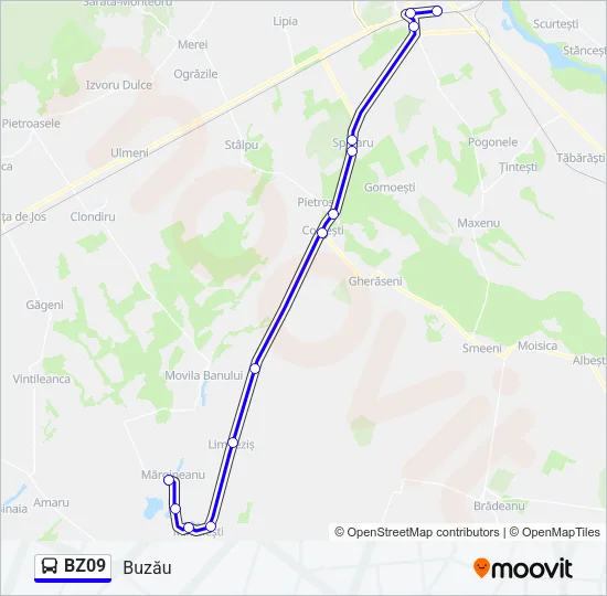 BZ09 Bus Line Map