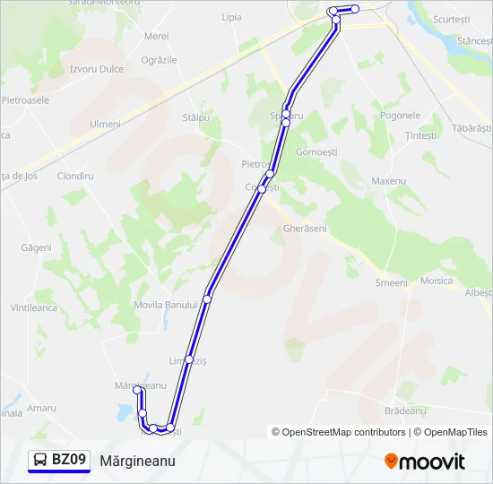 BZ09 Bus Line Map
