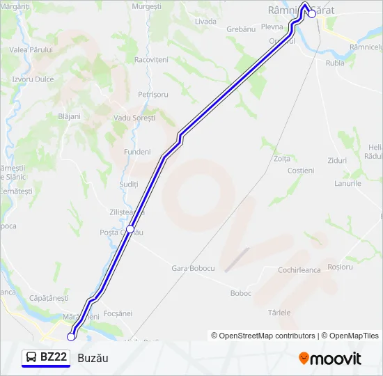 BZ22 Bus Line Map