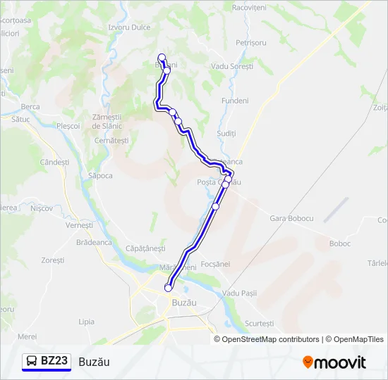 BZ23 Bus Line Map