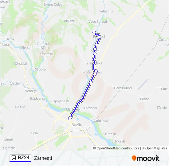 BZ24 Bus Line Map