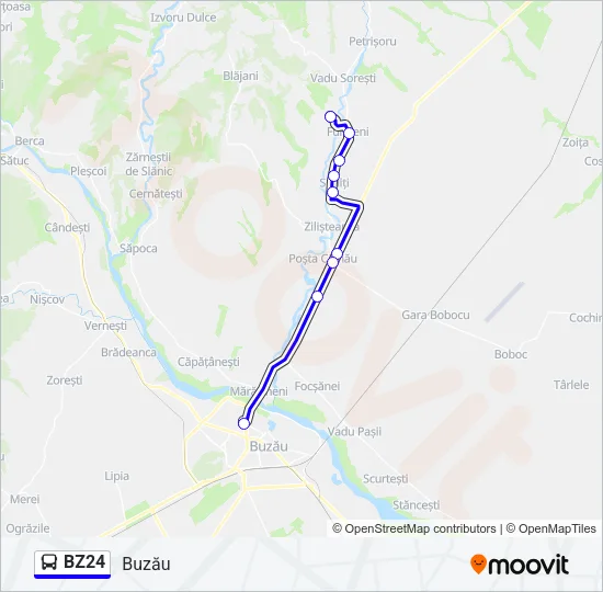BZ24 Bus Line Map