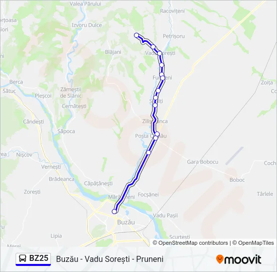 BZ25 Bus Line Map